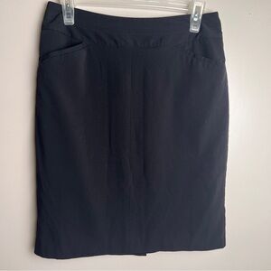 Worthington Petite Black Pencil Career Business Skirt Size 4P, EUC